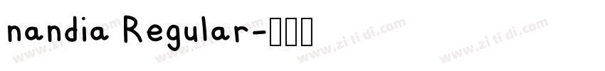 nandia Regular字体转换